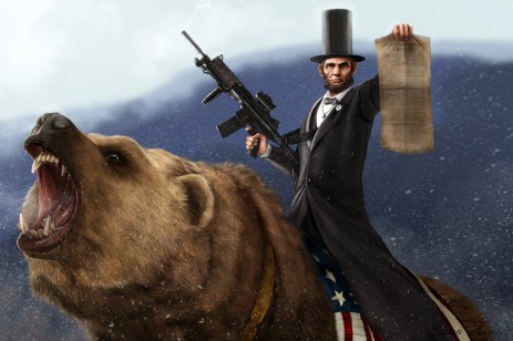 Abe Lincoln Riding a Grizzly