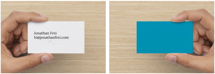 business card mockup