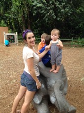 Standing baby