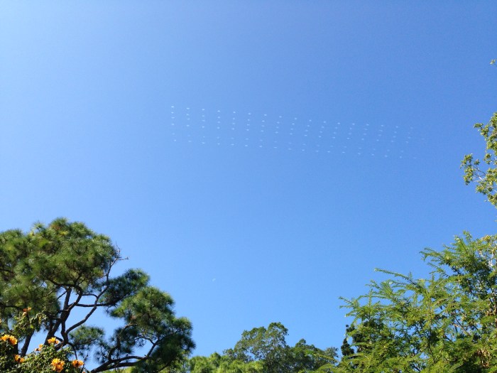 strange cloud pattern