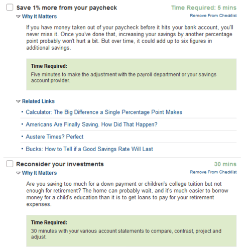 Financial tune-up